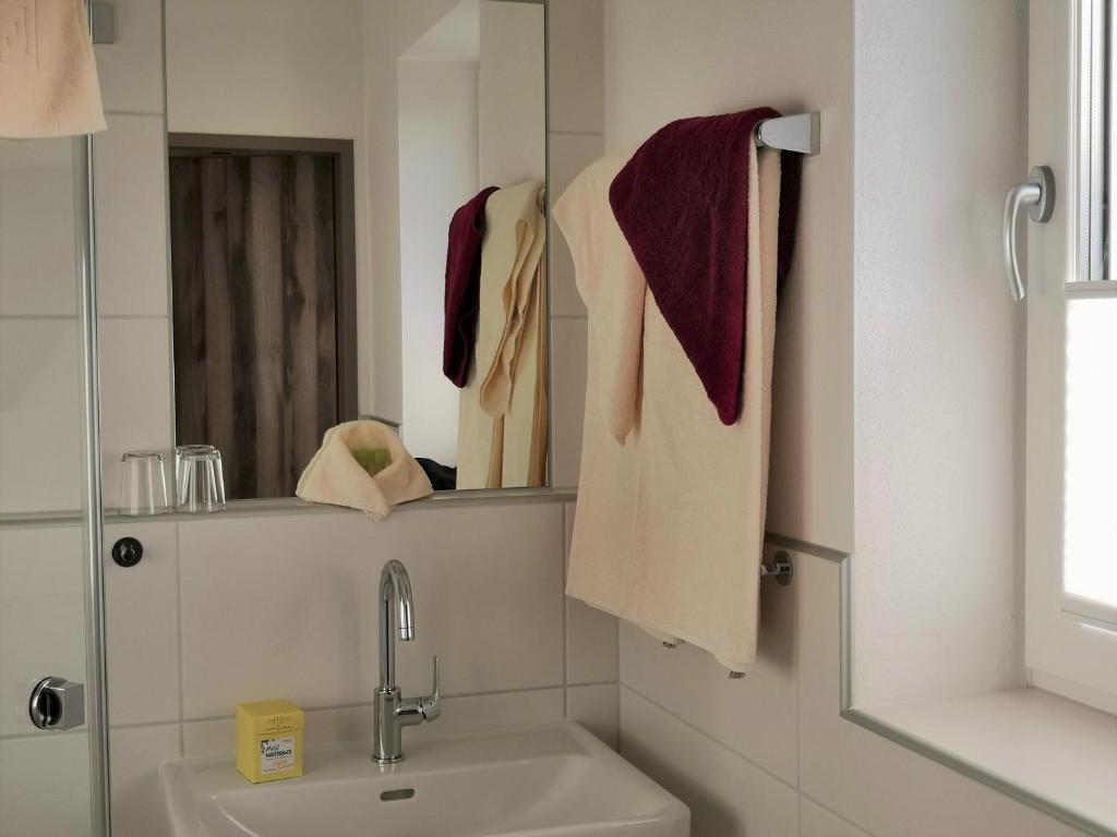 Koupelna v ubytování Hotel Mauernböck