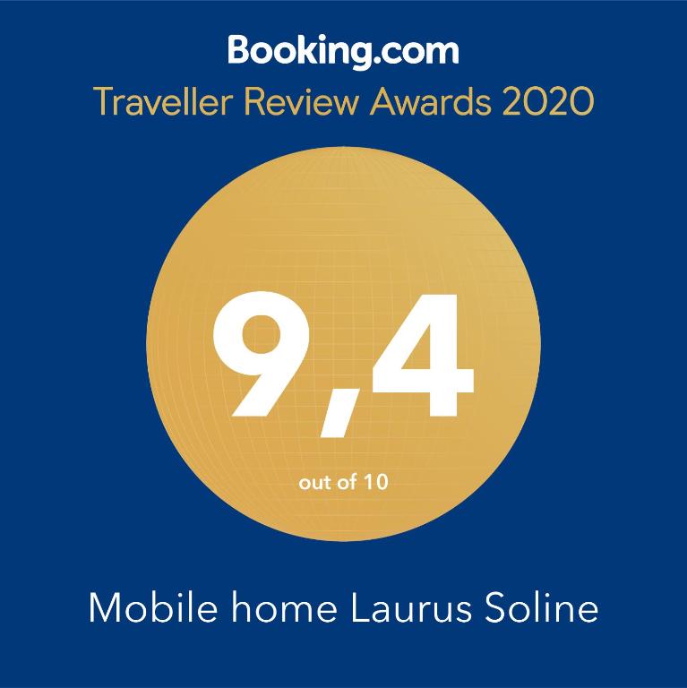 Certifikát, hodnocení, plakát nebo jiný dokument vystavený v ubytování Mobile home Laurus