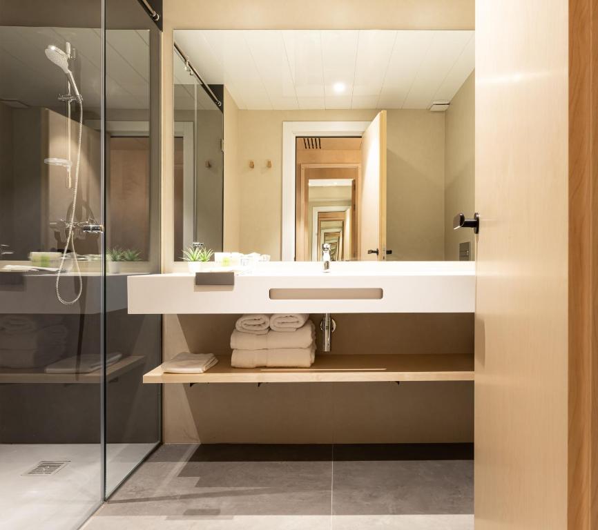 Koupelna v ubytování Hotel Raval House