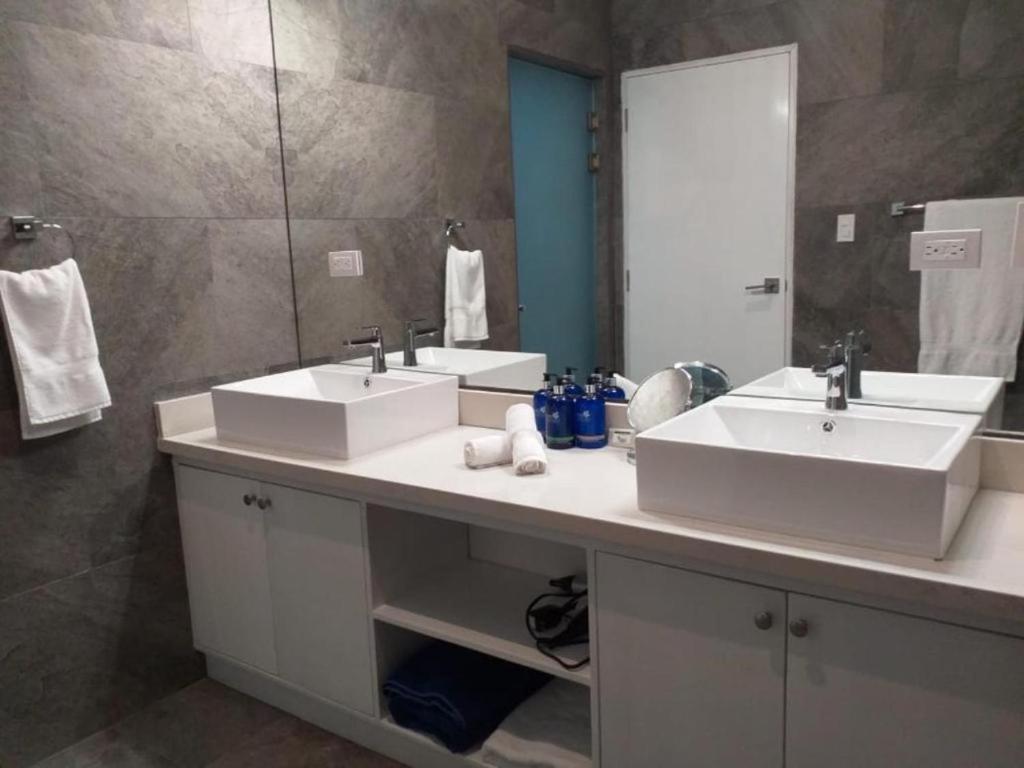 Koupelna v ubytování Aves Hotel Montezuma