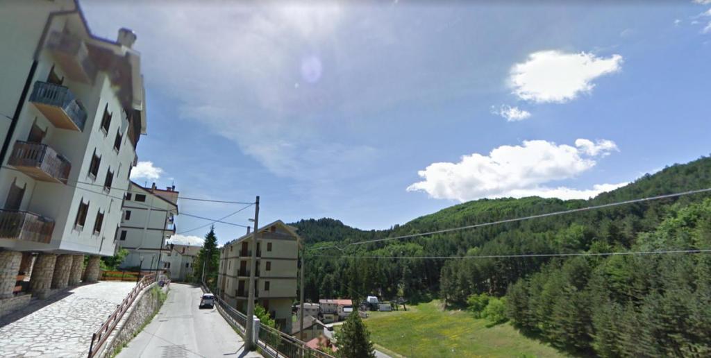 a view of a street in a town with buildings at Casa Bruno in Roccaraso, sentirsi a casa propria in Roccaraso