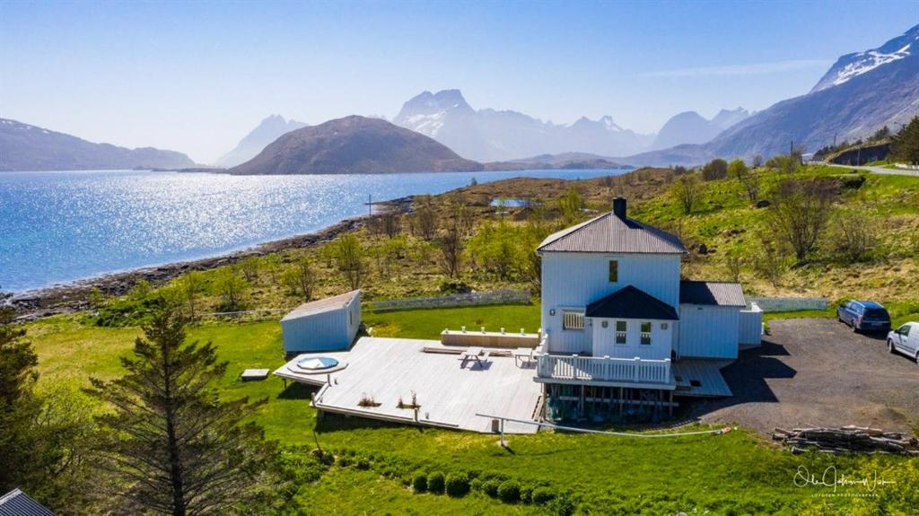Letecký snímek ubytování Private Cozy House by the Fjord