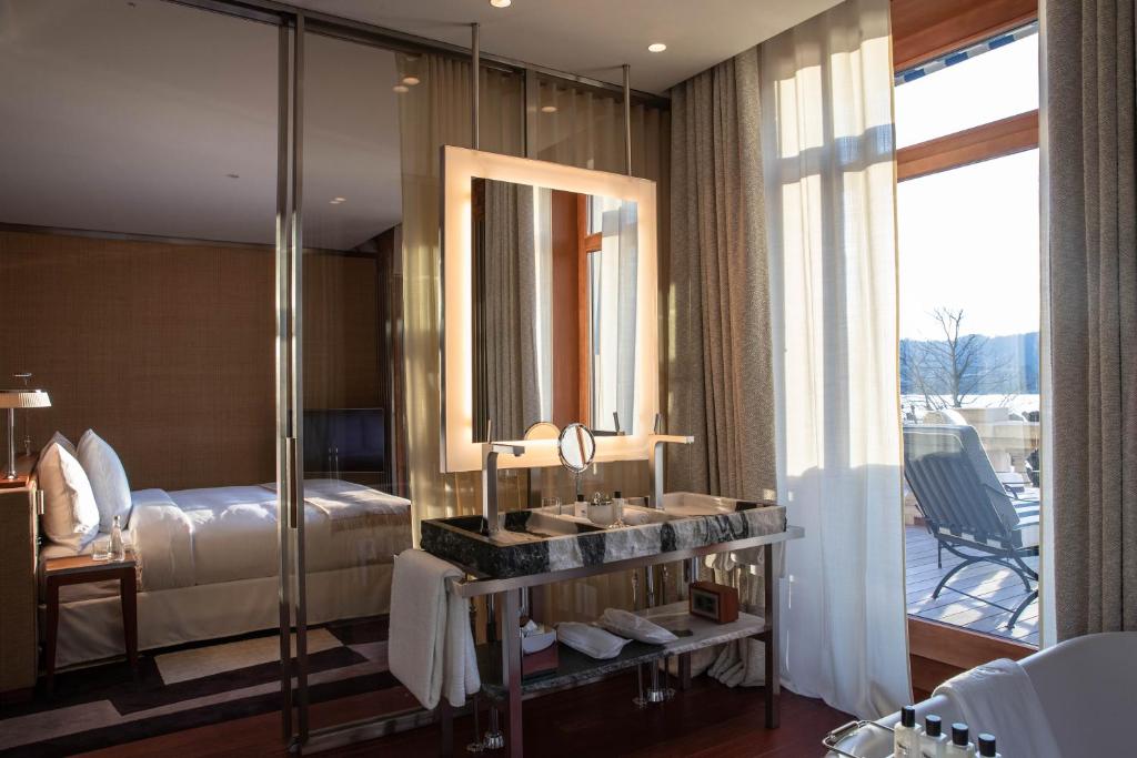 Posezení v ubytování La Réserve Eden au Lac Zurich