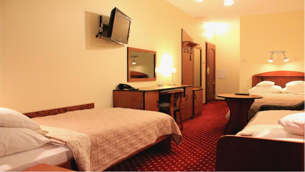 TV a/nebo společenská místnost v ubytování Hotel Continental
