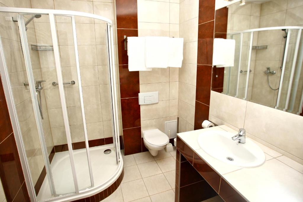 Koupelna v ubytování Hotel Continental
