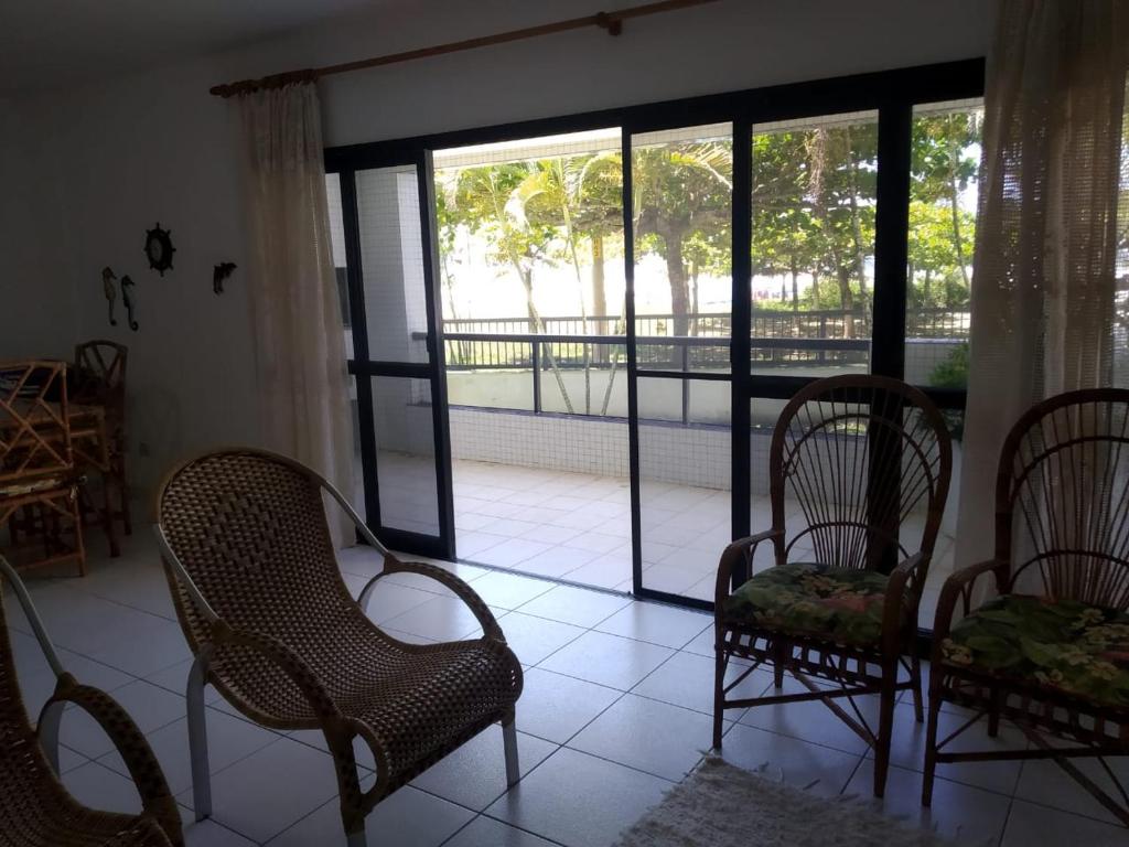  Apto Pe na areia em Bertioga apto 6 pessoas