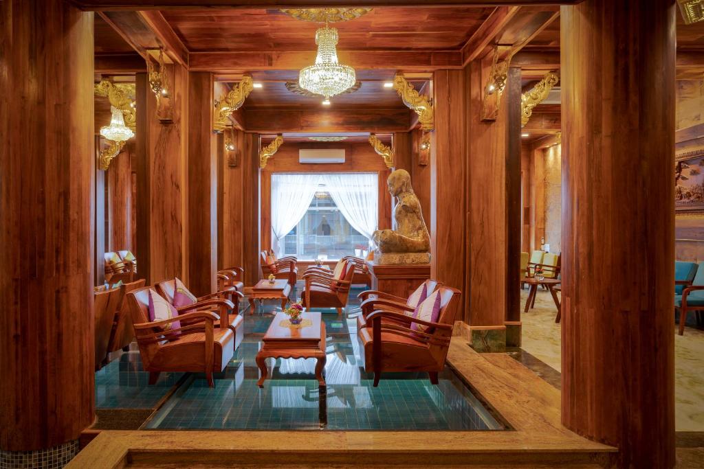 Posezení v ubytování Ta Prohm Hotel & Spa