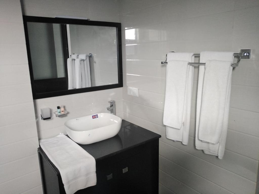 Koupelna v ubytování 3R Resort