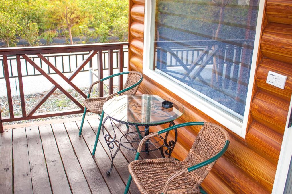 Balkón nebo terasa v ubytování Yellow Mountain Homestay