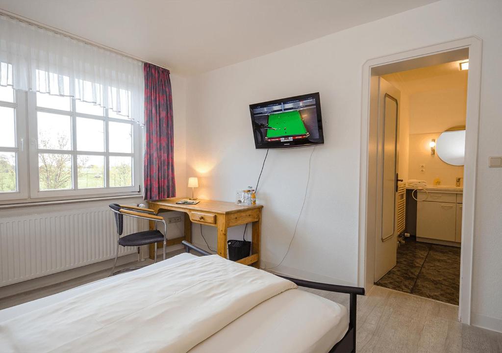 TV a/nebo společenská místnost v ubytování Hotel Lange