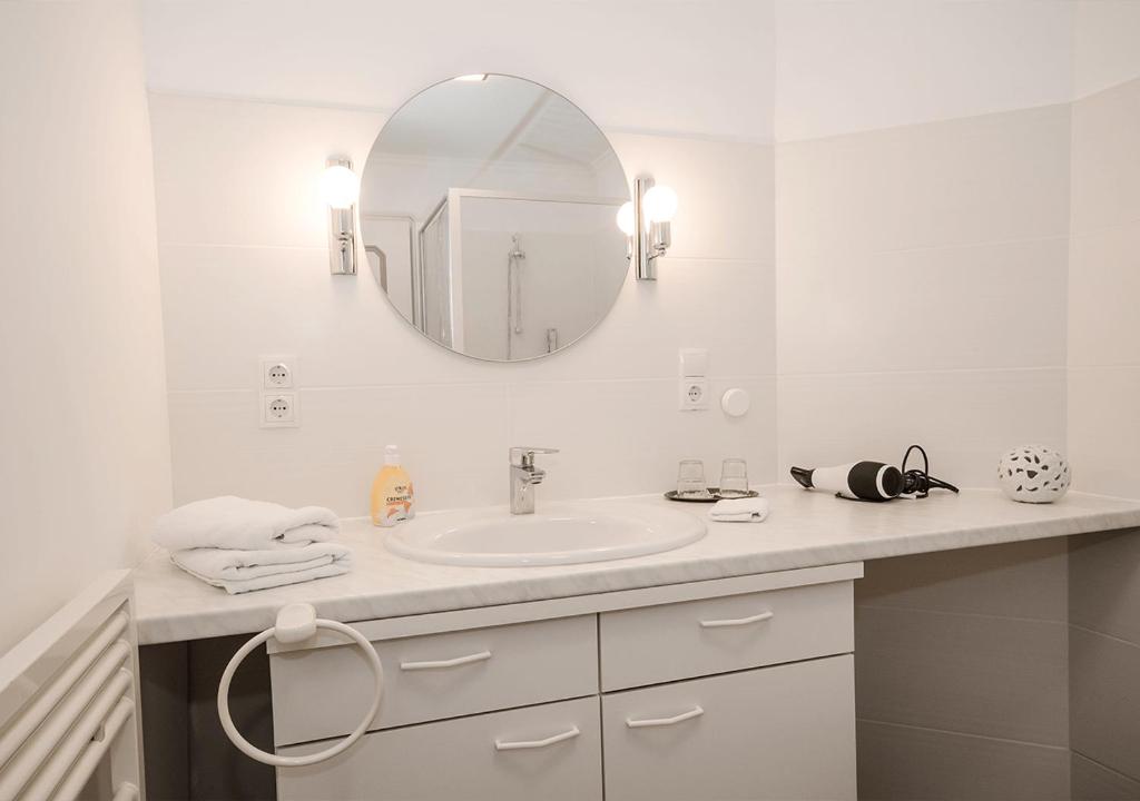 Koupelna v ubytování Hotel Lange