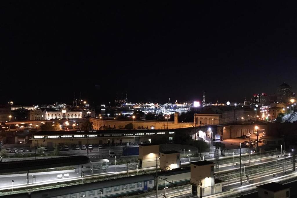A general view of Genova or a view of the city taken from Az apartmant