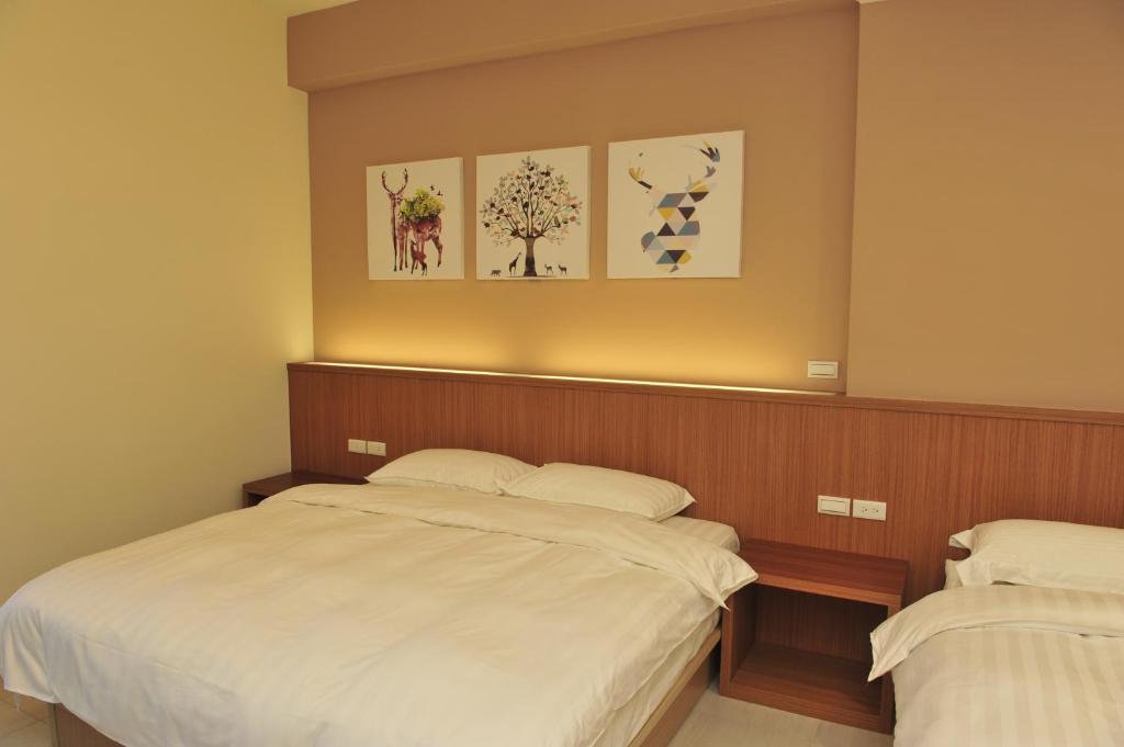 Postel nebo postele na pokoji v ubytování Star House