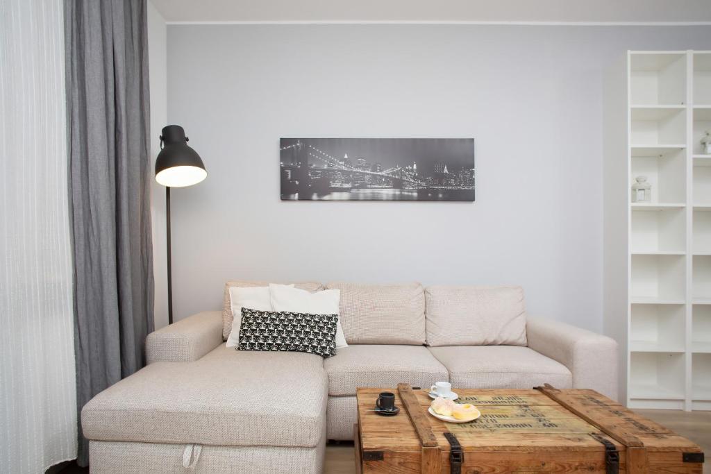 Posedenie v ubytovaní Apartment Warsaw Żoliborz by Noclegi Renters