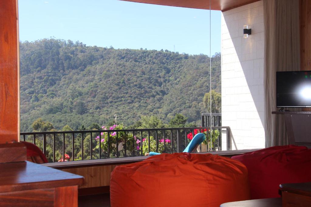 Nespecifikovaný výhled na hory nebo výhled na hory při pohledu z bed and breakfast