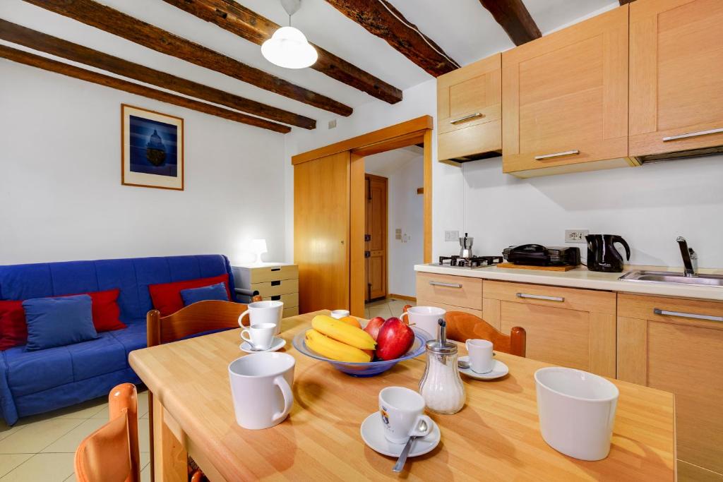 Kuchyň nebo kuchyňský kout v ubytování B&B Giardini