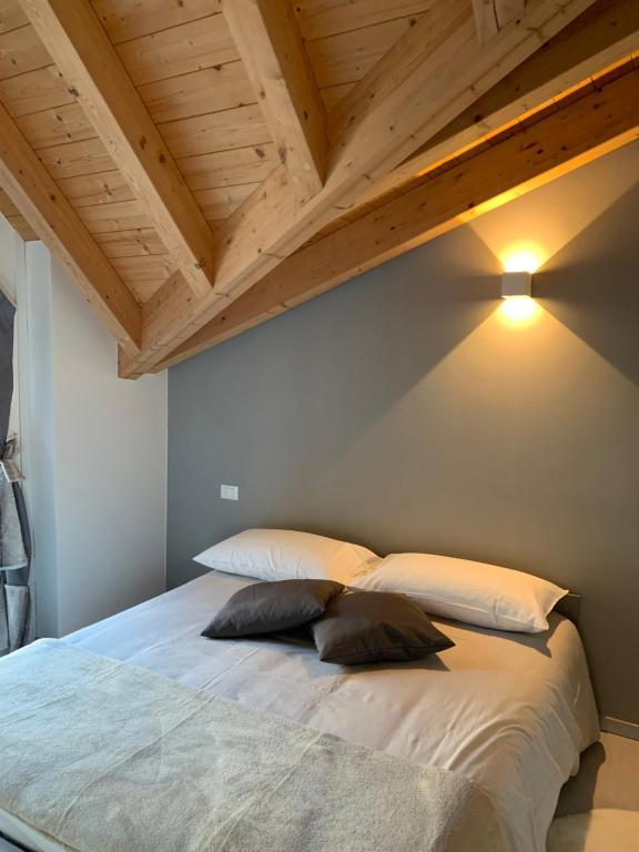 Postel nebo postele na pokoji v ubytování Alpin Sky