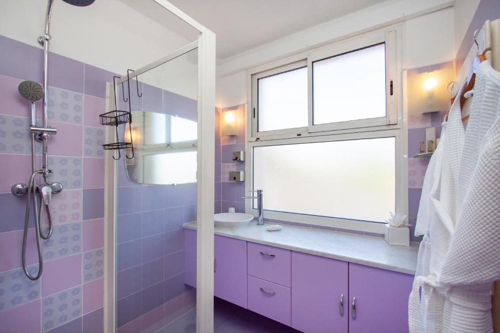 Koupelna v ubytování Hotel Scandola