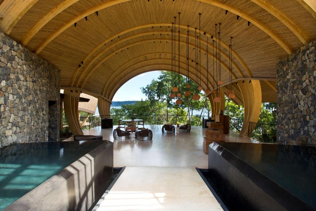 
a large outdoor area with a large fountain at Andaz Costa Rica Resort at Peninsula Papagayo – A concept by Hyatt in Culebra
