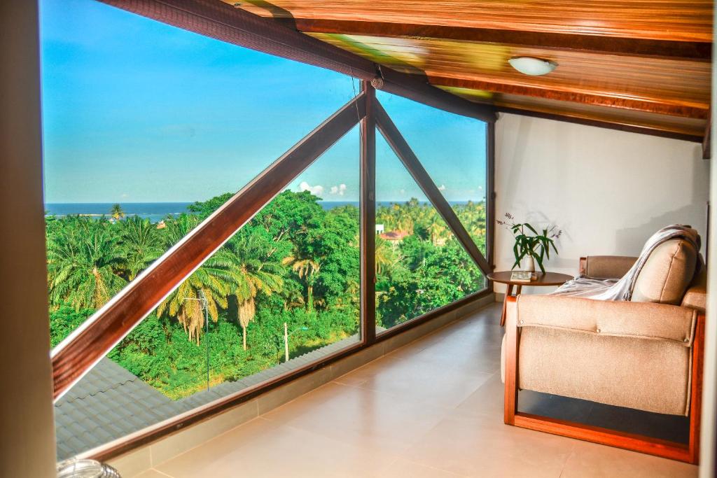 Habitación con vistas al océano en Morro Apartment Vista Mar, en Morro de São Paulo