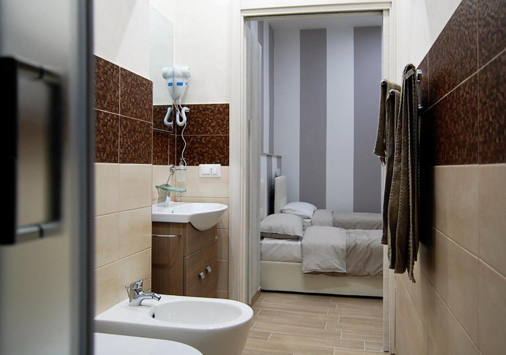 Kopalnica v nastanitvi B&b Vittorio Emanuele II