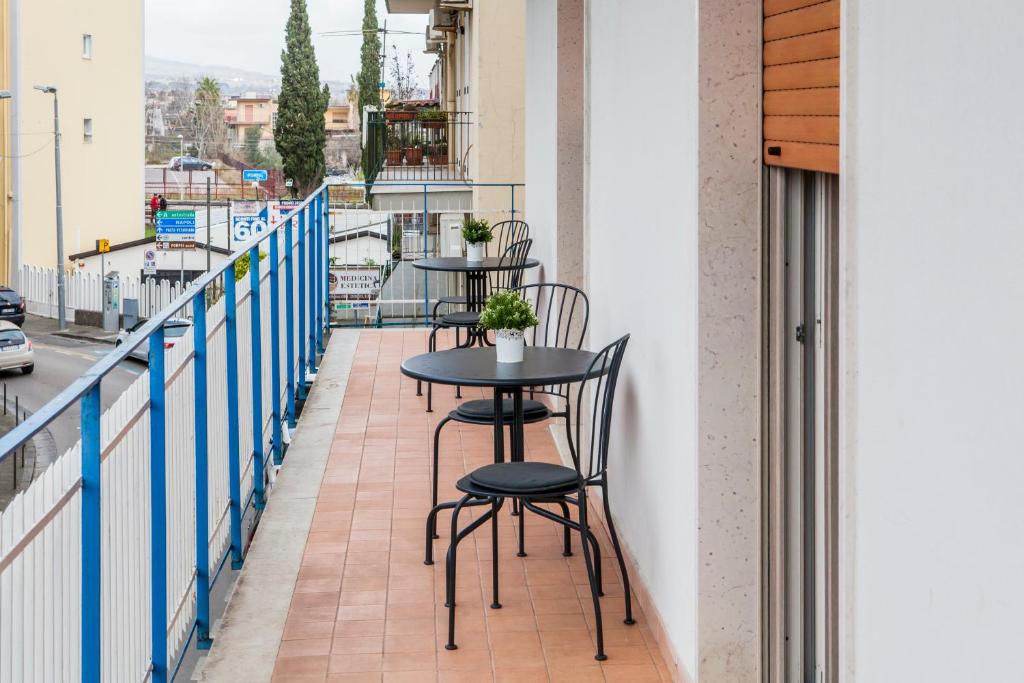 Balkón alebo terasa v ubytovaní Pompei Centrum
