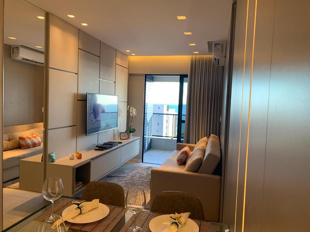  LUXO COM VARANDA E VISTA PARA PRAIA PONTA VERDE apt 1406