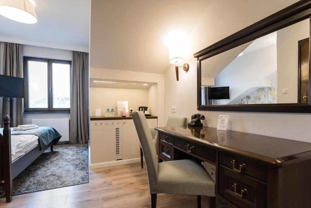 Kuchyň nebo kuchyňský kout v ubytování Hotel Ester