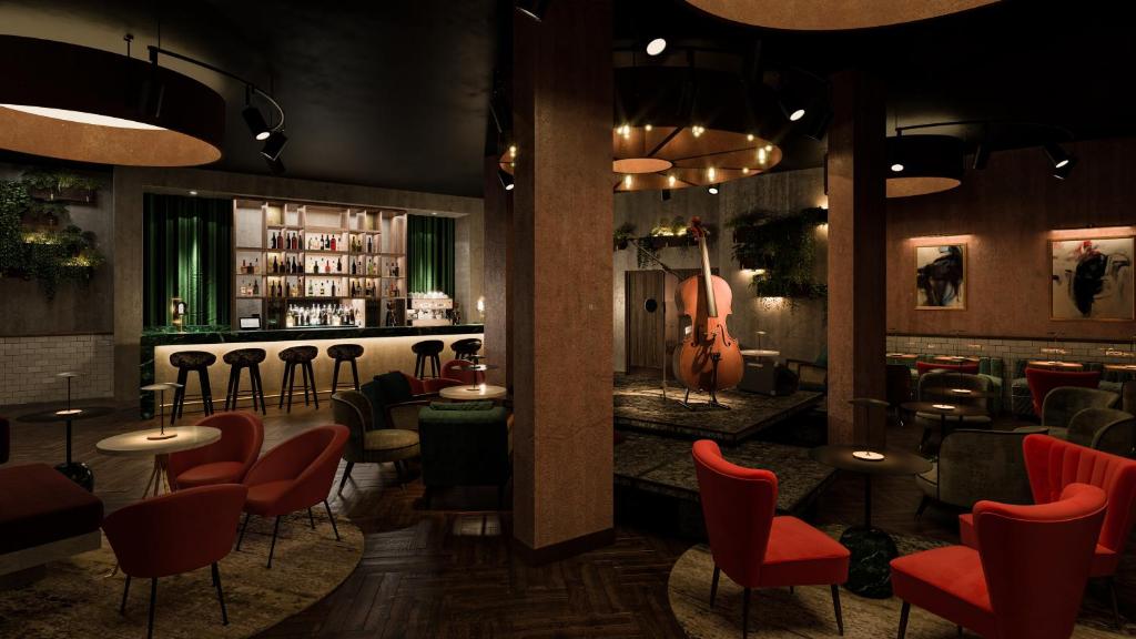 Lounge nebo bar v ubytování Middle Eight - Covent Garden - Preferred Hotels and Resorts