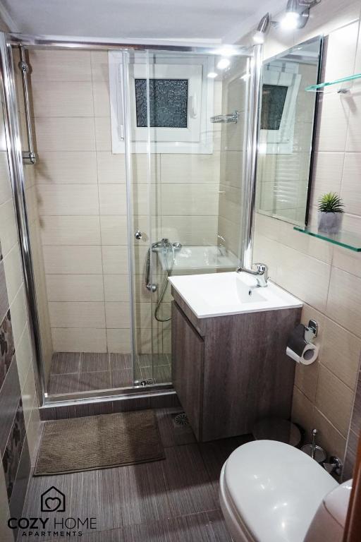 Kúpeľňa v ubytovaní Cozy home 2 in Thessaloniki center