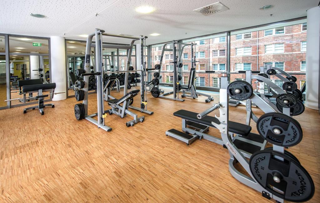 Fitness centrum a/nebo fitness zařízení v ubytování centrovital Hotel Berlin