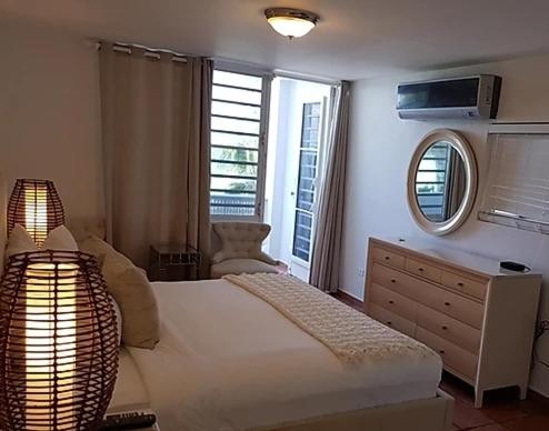 Postel nebo postele na pokoji v ubytování Hosteria del Mar