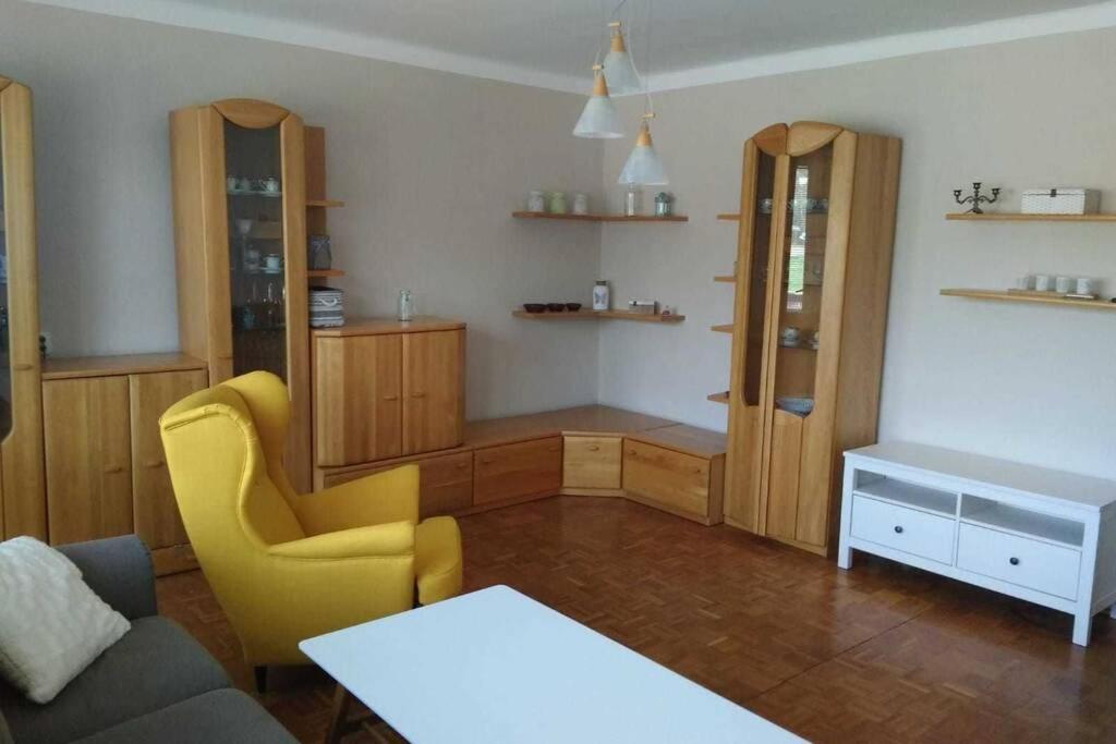 Posezení v ubytování Apartmán se zahradou v Protivíně