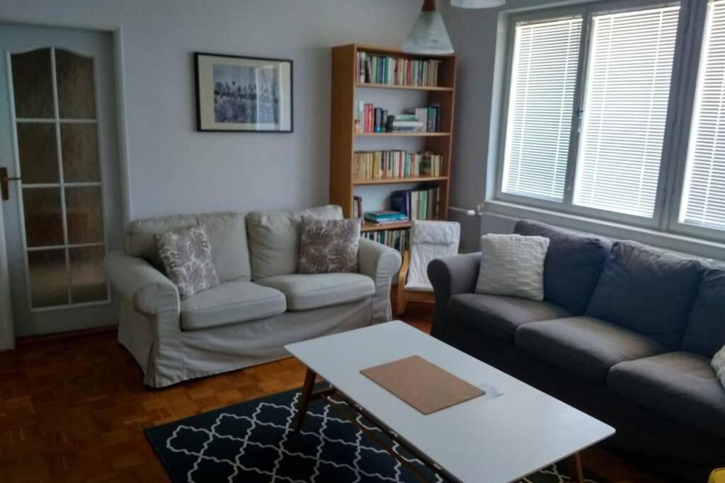 Posezení v ubytování Apartmán se zahradou v Protivíně
