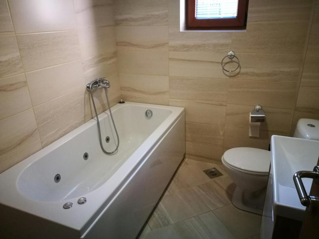 Koupelna v ubytování Vila Meridijan