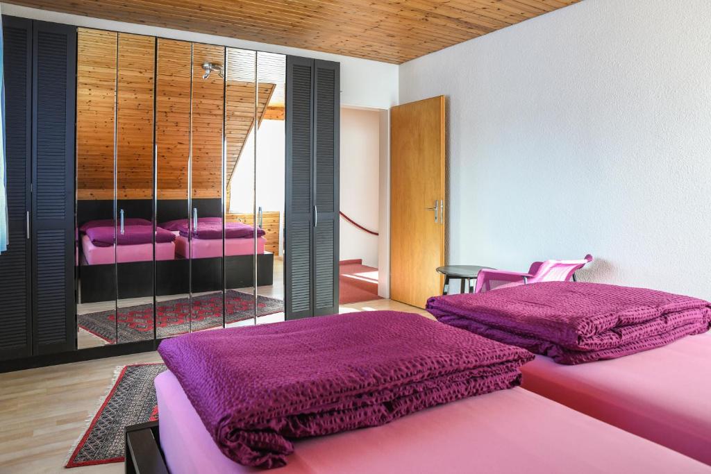 Postel nebo postele na pokoji v ubytování Haus Sonnboden