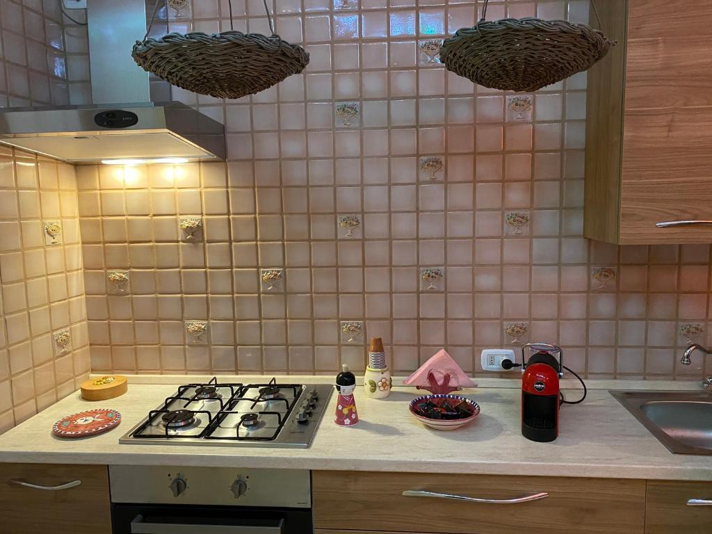 Kuchyň nebo kuchyňský kout v ubytování DON GIL CHIC