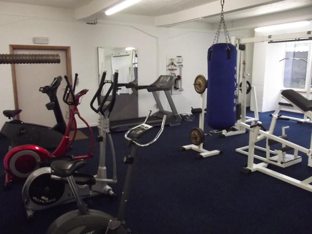 Fitness centrum a/nebo fitness zařízení v ubytování Hotel Le Midi