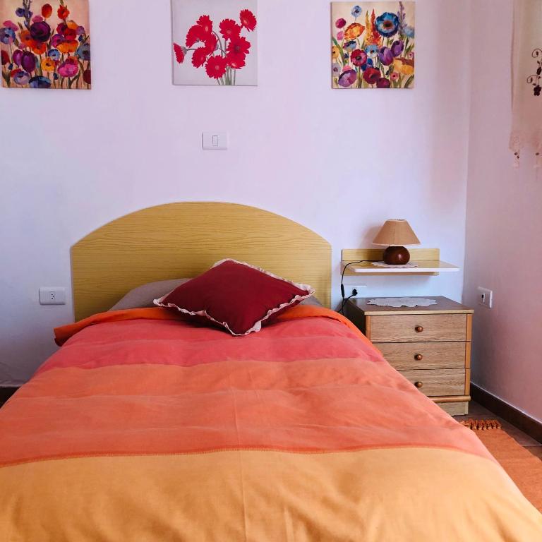 Postel nebo postele na pokoji v ubytování Casa Camino Tamadaba