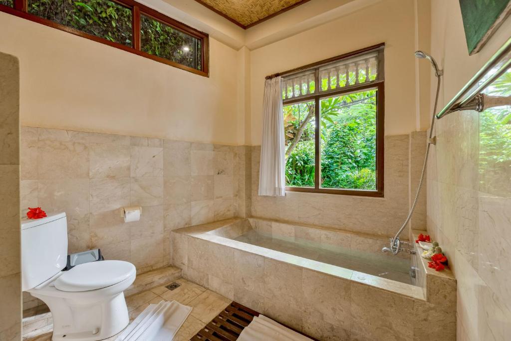 Koupelna v ubytování Kebun Indah Ubud