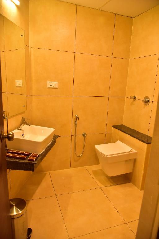 Koupelna v ubytování Le Oak Inn