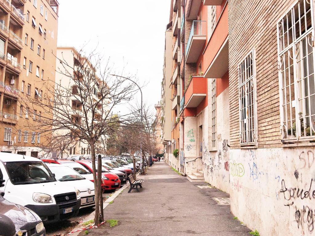 The surrounding neighborhood or a neighborhood close to the homestay