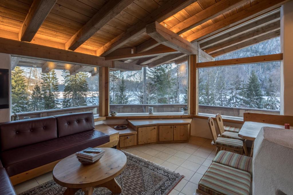 Posezení v ubytování Chalet Hinterstein