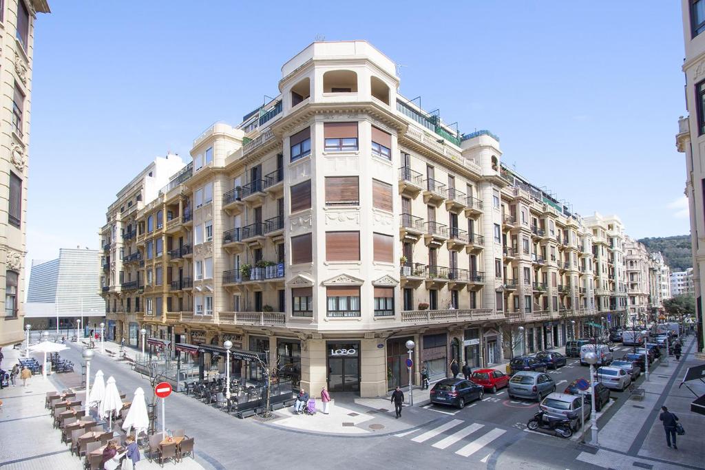 Výhľad na mesto Donostia-San Sebastián alebo výhľad na mesto priamo z apartmánu