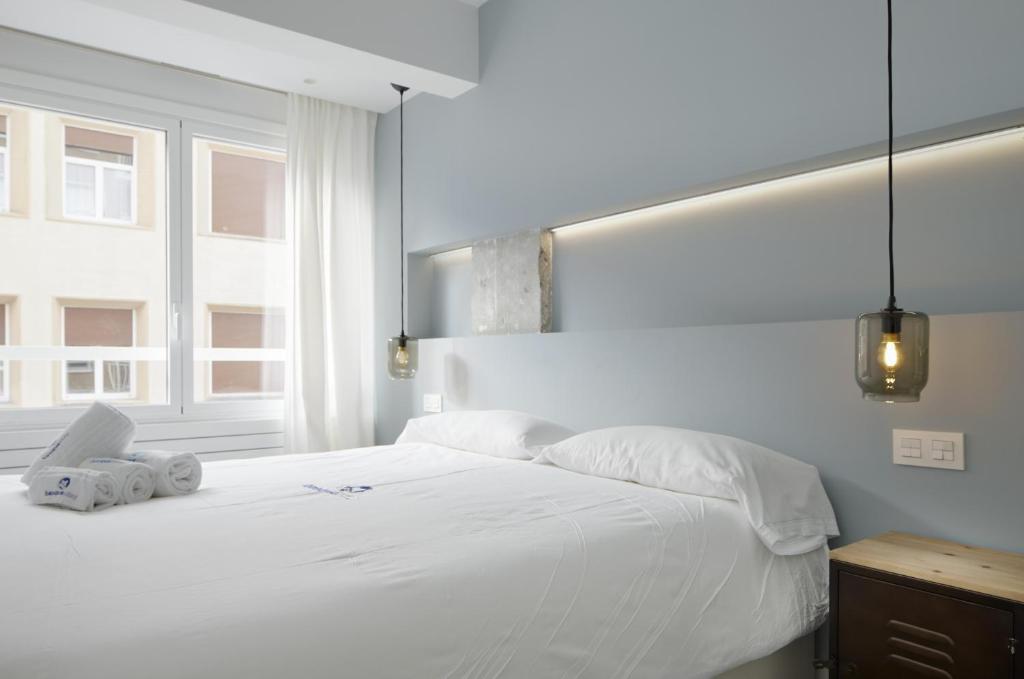 Posteľ alebo postele v izbe v ubytovaní Kimu - Basque Stay