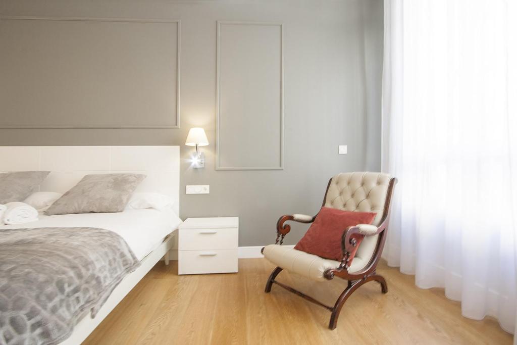 Posteľ alebo postele v izbe v ubytovaní Gerezi - Basque Stay