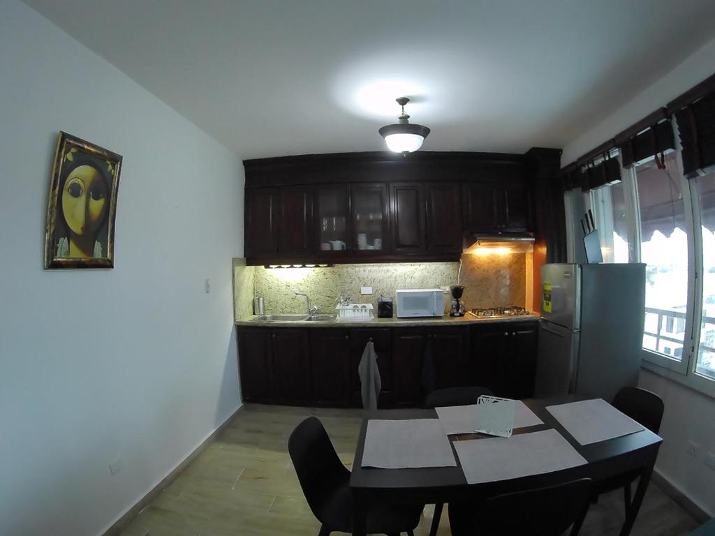 Kuchyň nebo kuchyňský kout v ubytování Hotel Discovery