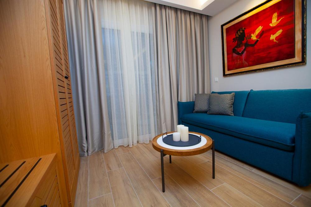 Posezení v ubytování No21 Luxury Suites