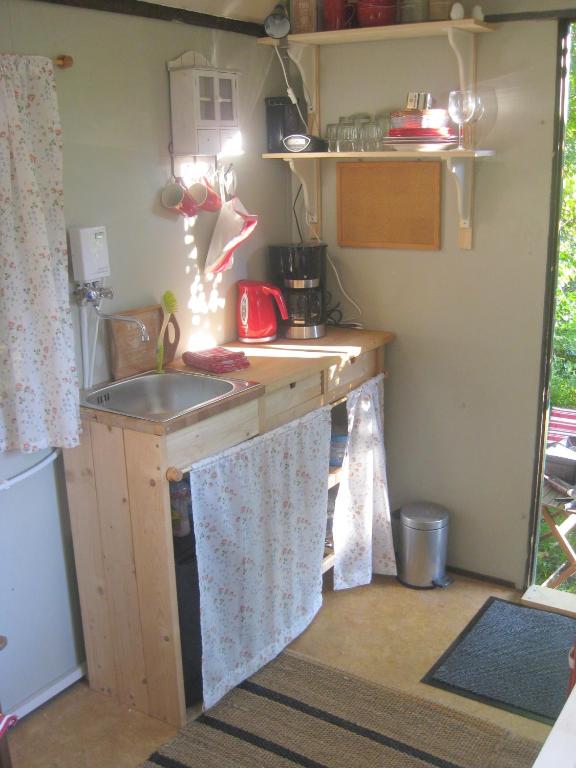 Kuchyň nebo kuchyňský kout v ubytování Up'Lodge