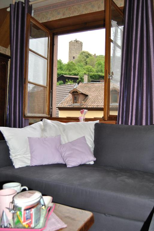 Posezení v ubytování Appartements & Chambres Les Loges du Capucin